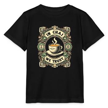 Chai - Stanley/Stella Kinder T-Shirt MINI CREATOR  - Schwarz - Vorne - Mikhail (115cm)