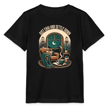 Chai - Stanley/Stella Kinder T-Shirt MINI CREATOR  - Schwarz - Vorne - Mikhail (115cm)