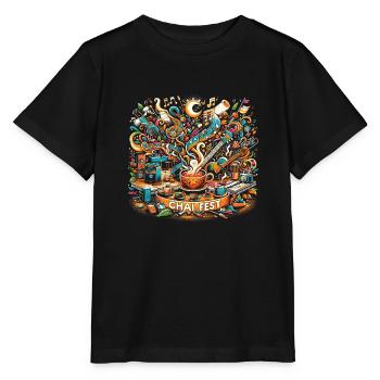 Chai - Stanley/Stella Kinder T-Shirt MINI CREATOR  - Schwarz - Vorne - Mikhail (115cm)