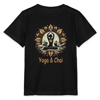 Chai - Stanley/Stella Kinder T-Shirt MINI CREATOR  - Schwarz - Vorne - Mikhail (115cm)