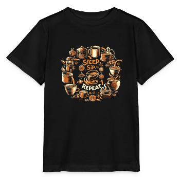 Chai - Stanley/Stella Kinder T-Shirt MINI CREATOR  - Schwarz - Vorne - Mikhail (115cm)