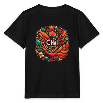 Chai - Stanley/Stella Kinder T-Shirt MINI CREATOR  - Schwarz - Vorne - Mikhail (115cm)