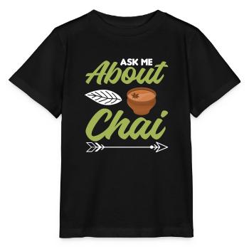 Chai - Stanley/Stella Kinder T-Shirt MINI CREATOR  - Schwarz - Vorne - Mikhail (115cm)
