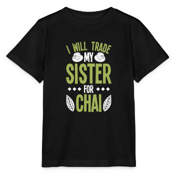 Chai - Stanley/Stella Kinder T-Shirt MINI CREATOR  - Schwarz - Vorne - Mikhail (115cm)