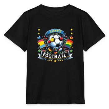 Football - T-shirt bio MINI CREATOR Stanley/Stella Enfant - noir - Devant - Mikhail (115cm)