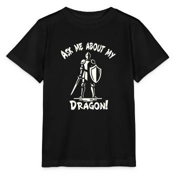 Marché médiéval - T-shirt bio MINI CREATOR Stanley/Stella Enfant - noir - Devant - Mikhail (115cm)