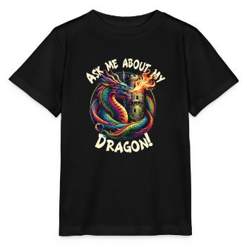 Marché médiéval - T-shirt bio MINI CREATOR Stanley/Stella Enfant - noir - Devant - Mikhail (115cm)