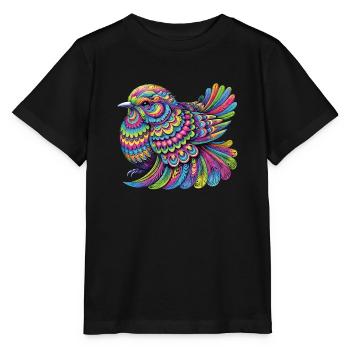 Hippie Festival - T-shirt bio MINI CREATOR Stanley/Stella Enfant - noir - Devant - Mikhail (115cm)