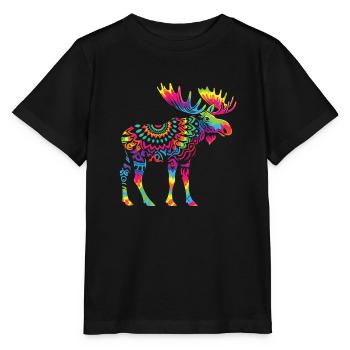 Hippie Festival - T-shirt bio MINI CREATOR Stanley/Stella Enfant - noir - Devant - Mikhail (115cm)