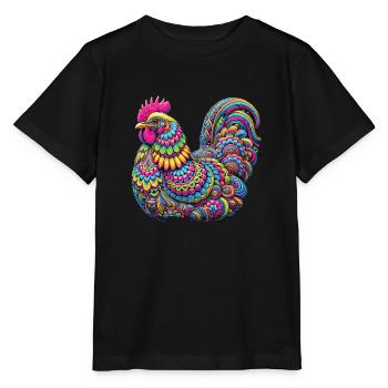 Hippie Festival - T-shirt bio MINI CREATOR Stanley/Stella Enfant - noir - Devant - Mikhail (115cm)