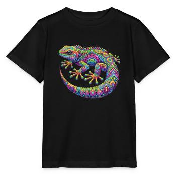 Hippie Festival - T-shirt bio MINI CREATOR Stanley/Stella Enfant - noir - Devant - Mikhail (115cm)