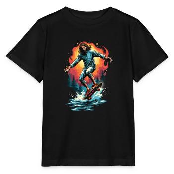 Planche à roulettes E - T-shirt bio MINI CREATOR Stanley/Stella Enfant - noir - Devant - Mikhail (115cm)