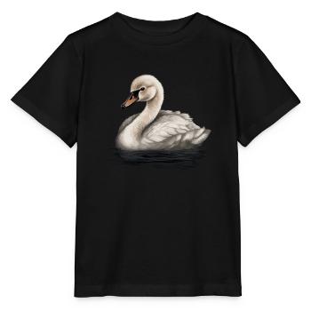 Bébé cygne Oiseau Poussin - T-shirt bio MINI CREATOR Stanley/Stella Enfant - noir - Devant - Mikhail (115cm)