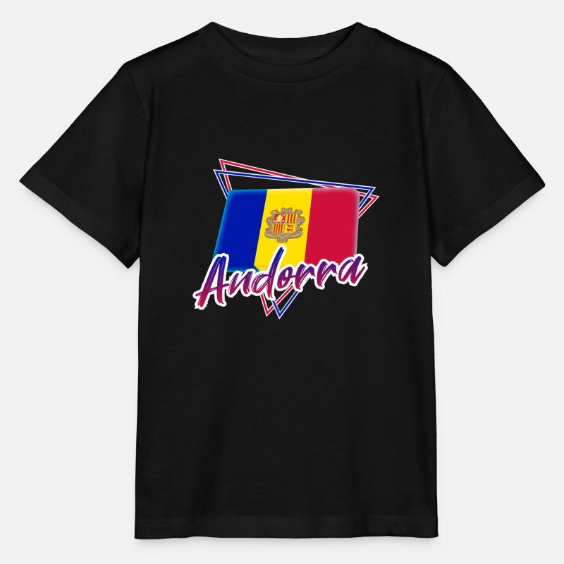 Andorre - T-shirt bio MINI CREATOR Stanley/Stella Enfant - noir