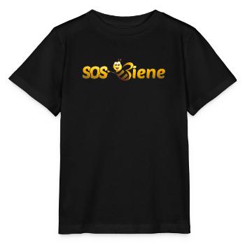 01 sos biene ohne 1500pix - Stanley/Stella Kinder T-Shirt MINI CREATOR  - Schwarz - Vorne - Mikhail (115cm)