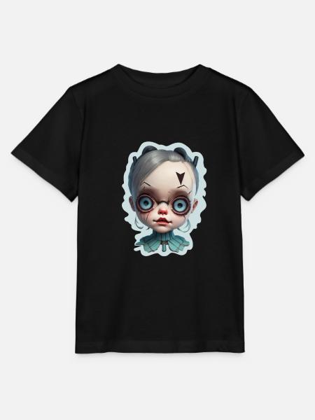 Horror Puppe Halloween - Stanley/Stella Kinder T-Shirt MINI CREATOR  - Schwarz