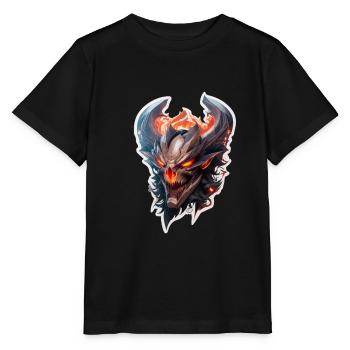 Halloween Todesengel - Stanley/Stella Kinder T-Shirt MINI CREATOR  - Schwarz - Vorne - Mikhail (115cm)