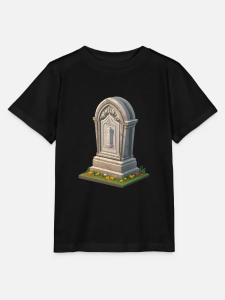 Halloween Grabstein - Stanley/Stella Kinder T-Shirt MINI CREATOR - Schwarz