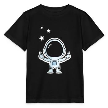 Espace - T-shirt bio MINI CREATOR Stanley/Stella Enfant - noir - Devant - Mikhail (115cm)