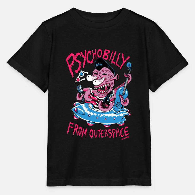 psychobilly from outerspace - T-shirt bio MINI CREATOR Stanley/Stella Enfant - noir