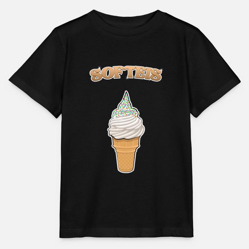 Softeis - Stanley/Stella Kinder T-Shirt MINI CREATOR  - Schwarz