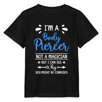 Piercer Body Jewelry Piercing Studio - Stanley/Stella MINI CREATOR Kids’ T-Shirt - black - Front - Mikhail (115cm)