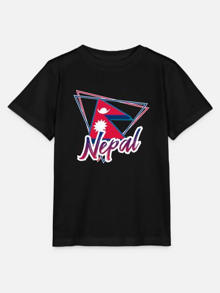 Nepal - Stanley/Stella Kinder T-Shirt MINI CREATOR  - Schwarz