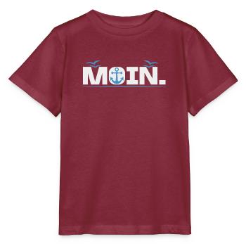 Hello. Welcome Hamburg Saying Hamburg am Hafen - Stanley/Stella MINI CREATOR Kids’ T-Shirt - burgundy - Front - Kain (125cm)
