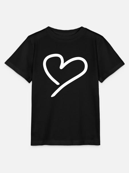 Herz - Stanley/Stella Kinder T-Shirt MINI CREATOR  - Schwarz