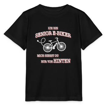 E-Bike Senior - Stanley/Stella Kinder T-Shirt MINI CREATOR  - Schwarz - Vorne - Mikhail (115cm)