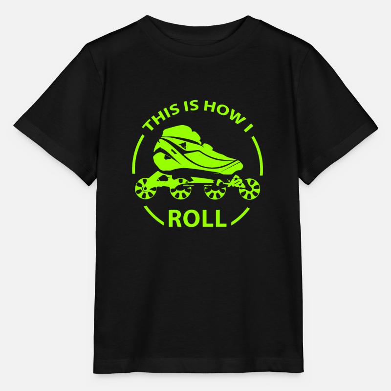 Inline Skating - Stanley/Stella Kinder T-Shirt MINI CREATOR  - Schwarz