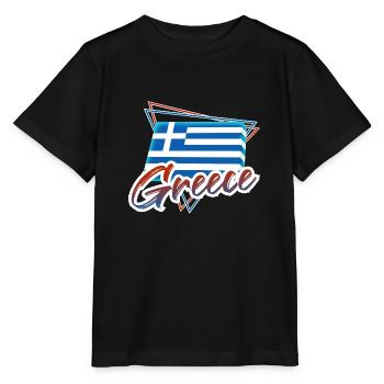 Grèce - T-shirt bio MINI CREATOR Stanley/Stella Enfant - noir - Devant - Mikhail (115cm)