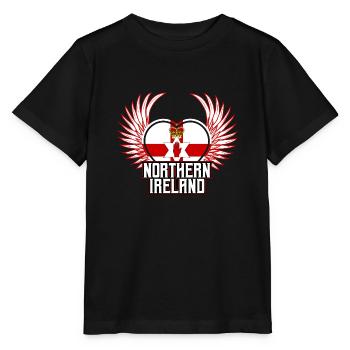 Nordirland - Stanley/Stella Kinder T-Shirt MINI CREATOR  - Schwarz - Vorne - Mikhail (115cm)