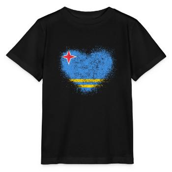 Aruba - Stanley/Stella Kinder T-Shirt MINI CREATOR  - Schwarz - Vorne - Mikhail (115cm)