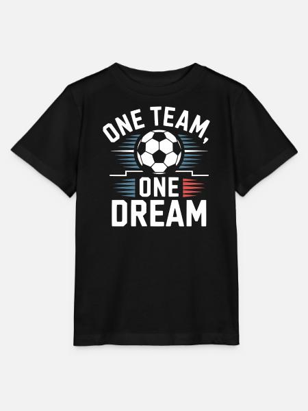 ONE TEAM ONE DREAM - Stanley/Stella Kinder T-Shirt MINI CREATOR - Schwarz