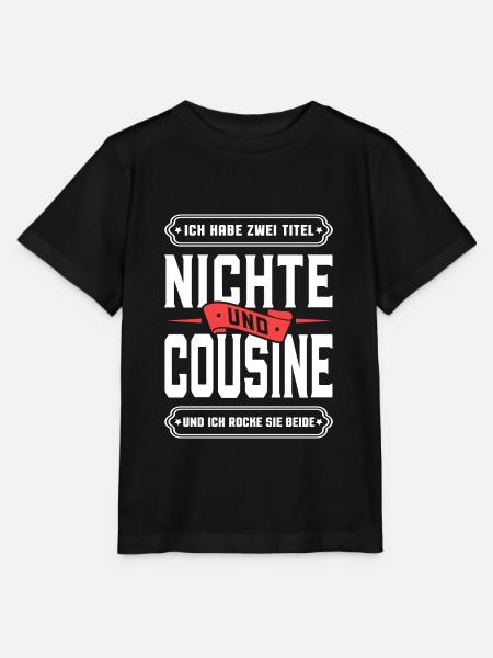 Ich habe zwei Titel Nichte und Cousine... - Stanley/Stella Kinder T-Shirt MINI CREATOR  - Schwarz