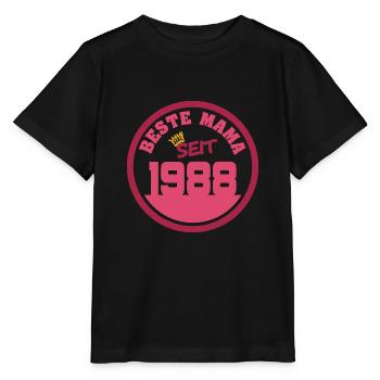 Mutti 1988 - Stanley/Stella Kinder T-Shirt MINI CREATOR  - Schwarz - Vorne - Mikhail (115cm)