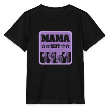 Mum 1951 - Stanley/Stella Kinder T-Shirt MINI CREATOR  - Schwarz - Vorne - Mikhail (115cm)