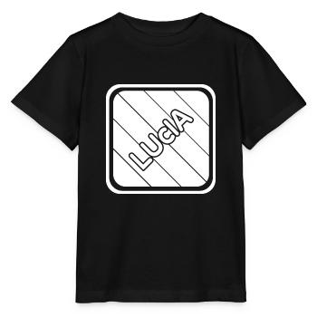 First name Lucia - Stanley/Stella MINI CREATOR Kids’ T-Shirt - black - Front - Mikhail (115cm)