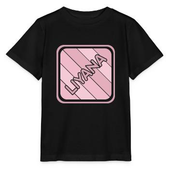 Prénom Liyana - T-shirt bio MINI CREATOR Stanley/Stella Enfant - noir - Devant - Mikhail (115cm)