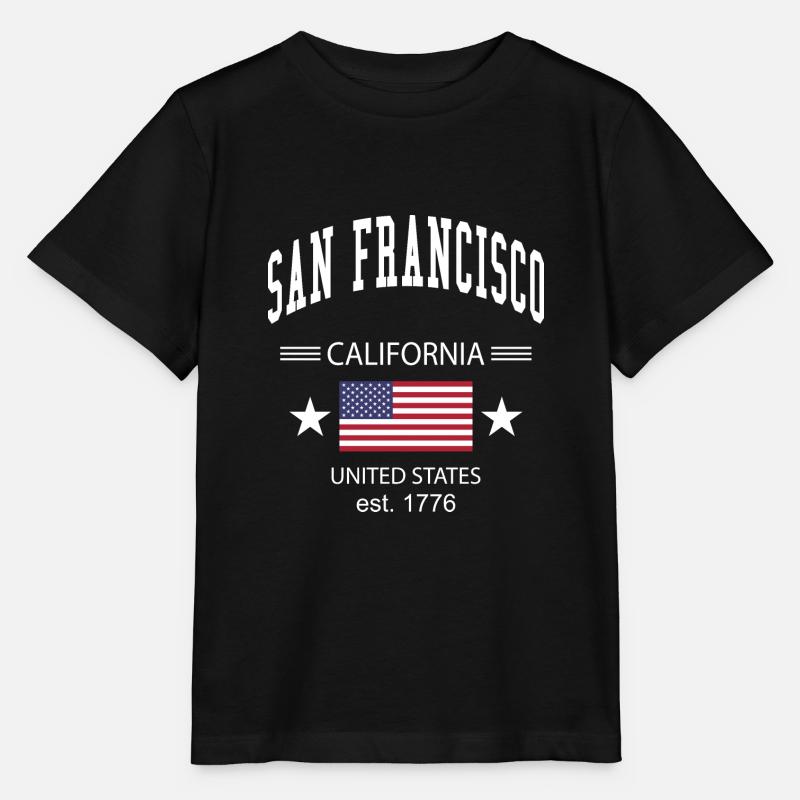 San Francisco - T-shirt bio MINI CREATOR Stanley/Stella Enfant - noir