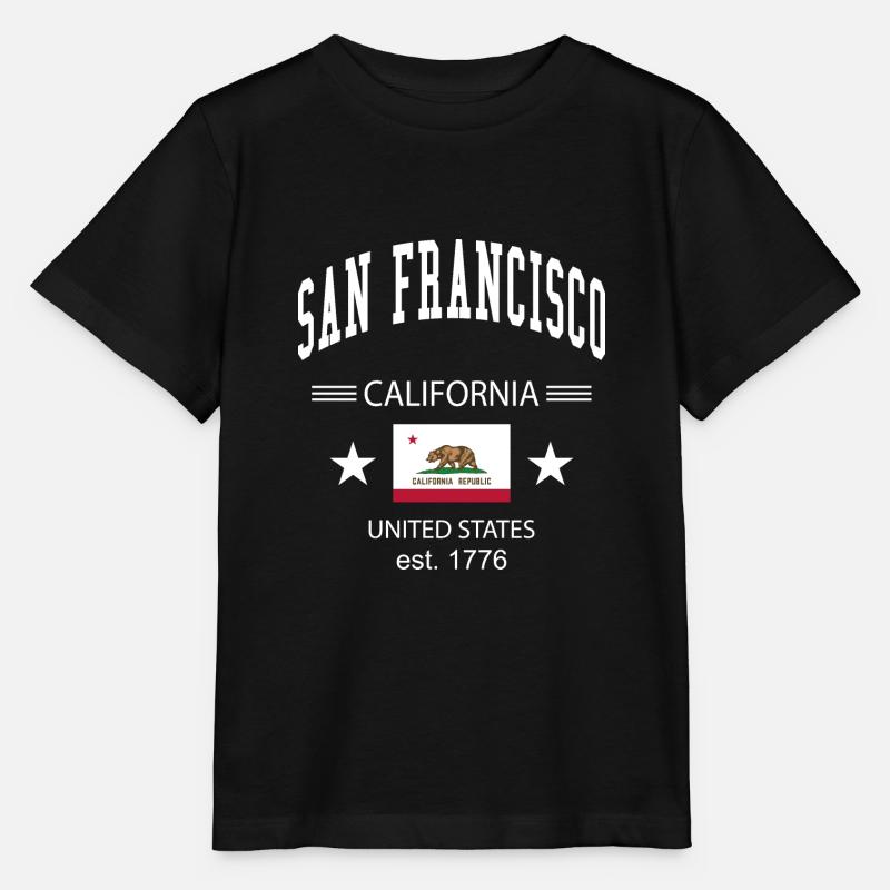 San Francisco - T-shirt bio MINI CREATOR Stanley/Stella Enfant - noir