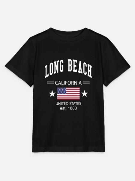 Long Beach - Stanley/Stella Kinder T-Shirt MINI CREATOR - Schwarz