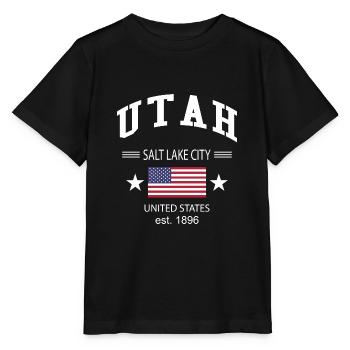 Utah - Stanley/Stella Kinder T-Shirt MINI CREATOR  - Schwarz - Vorne - Mikhail (115cm)