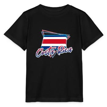 Costa Rica - Stanley/Stella Kinder T-Shirt MINI CREATOR  - Schwarz - Vorne - Mikhail (115cm)