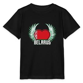 Weißrussland - Stanley/Stella Kinder T-Shirt MINI CREATOR  - Schwarz - Vorne - Mikhail (115cm)