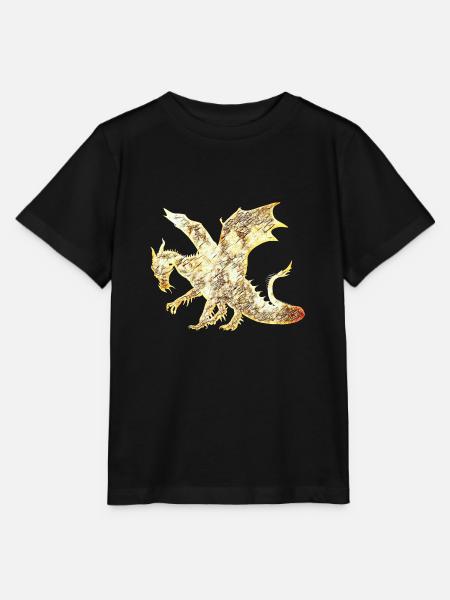 Drache - Stanley/Stella Kinder T-Shirt MINI CREATOR - Schwarz