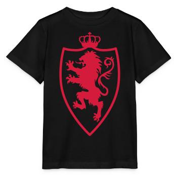 Bouclier de chevalier de + lion et la couronne 1c - T-shirt bio MINI CREATOR Stanley/Stella Enfant - noir - Devant - Mikhail (115cm)