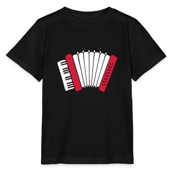 Accordéon - T-shirt bio MINI CREATOR Stanley/Stella Enfant - noir - Devant - Mikhail (115cm)