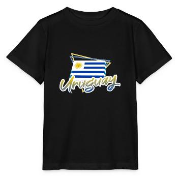 Uruguay - Stanley/Stella MINI CREATOR Kids’ T-Shirt - black - Front - Mikhail (115cm)